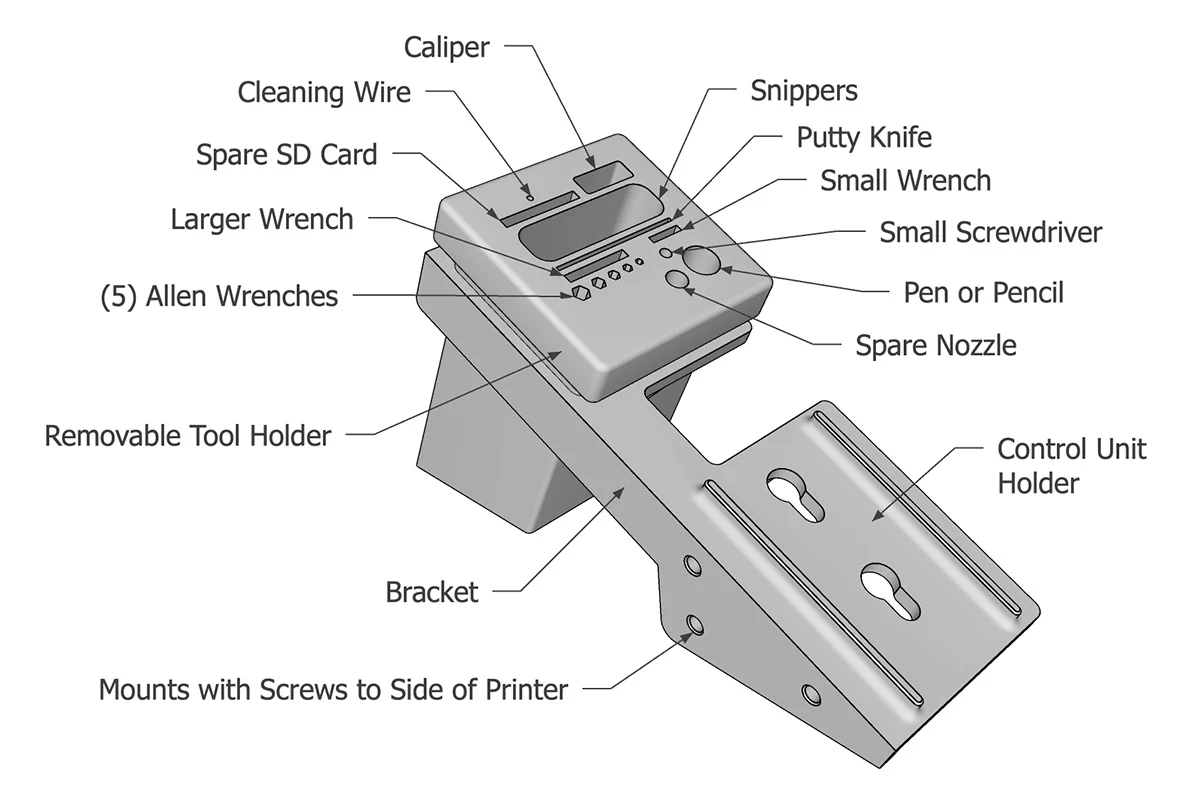 Creality Ender 3 V3 SE - Tool Rack
