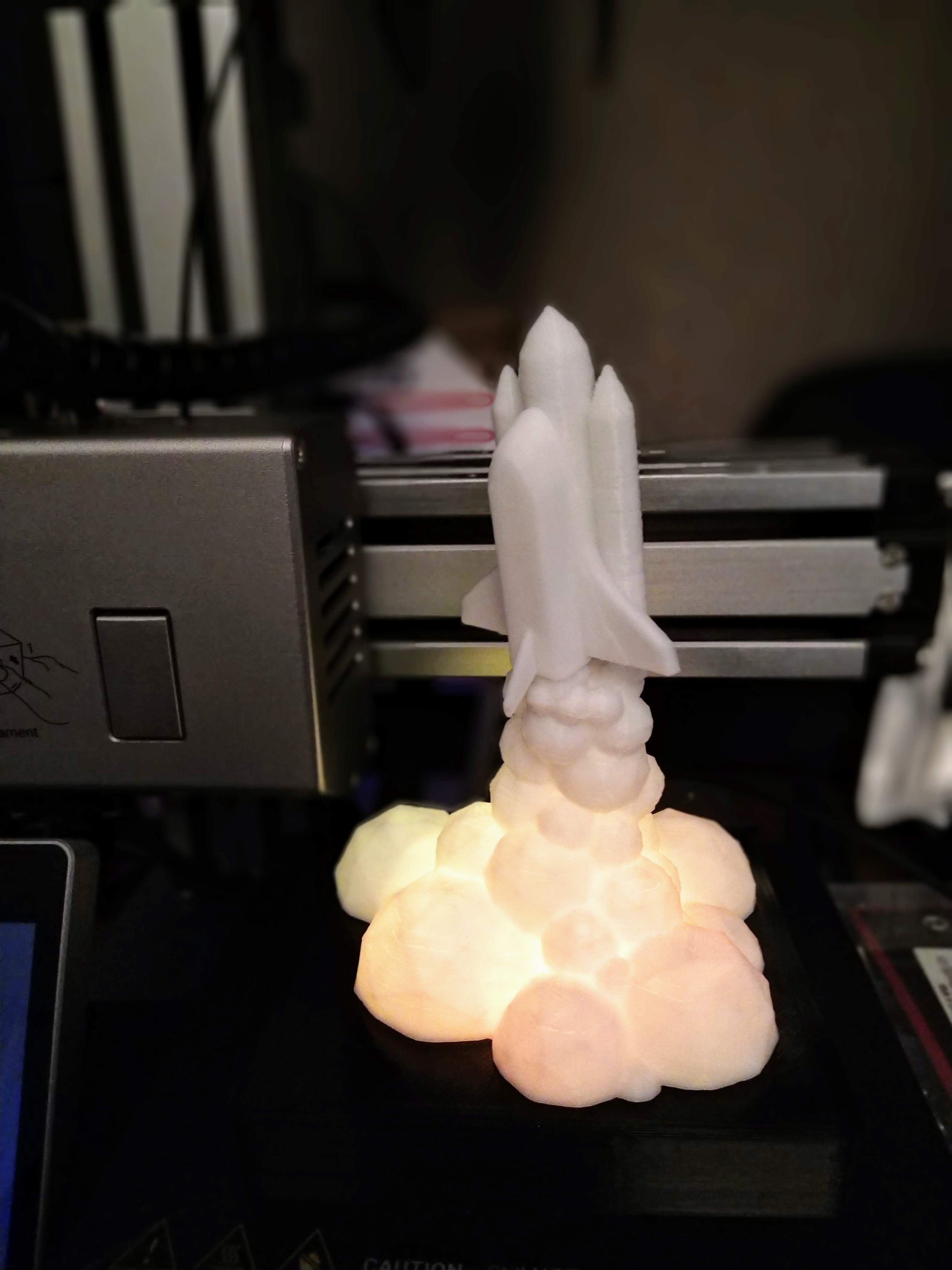 Low Poly Space Shuttle Nightlight