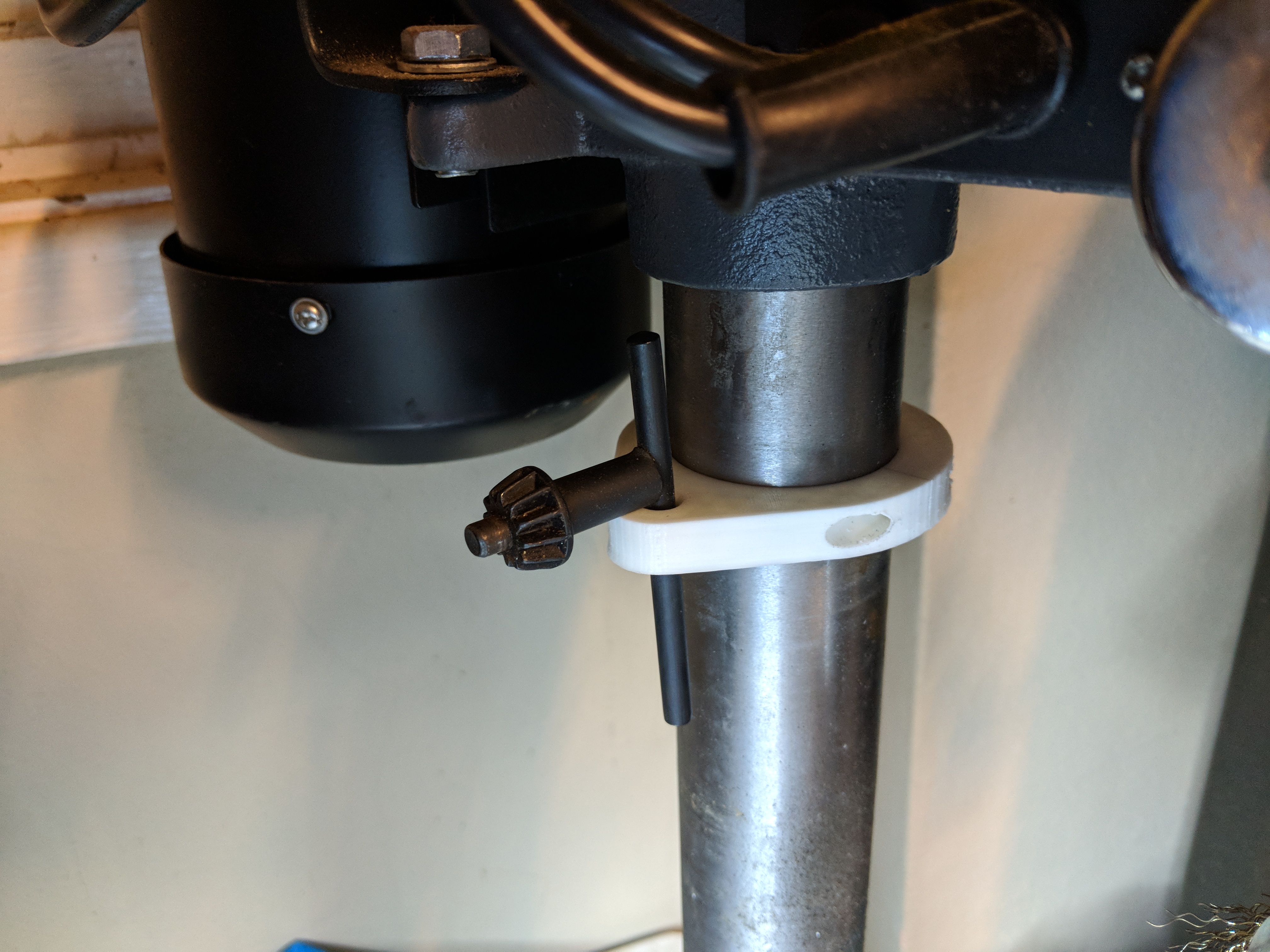 Ozito drill press chuck key holder
