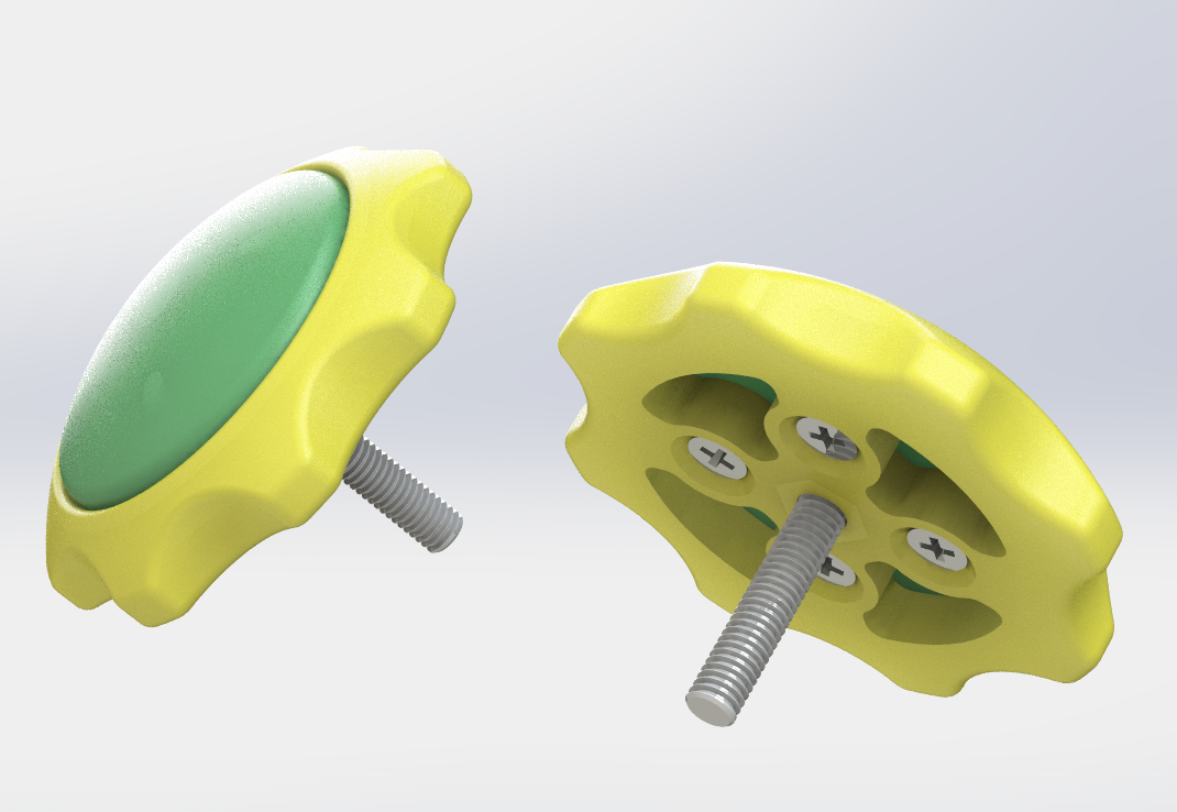 Plastic Hand Knob for M6 Screw and Nut