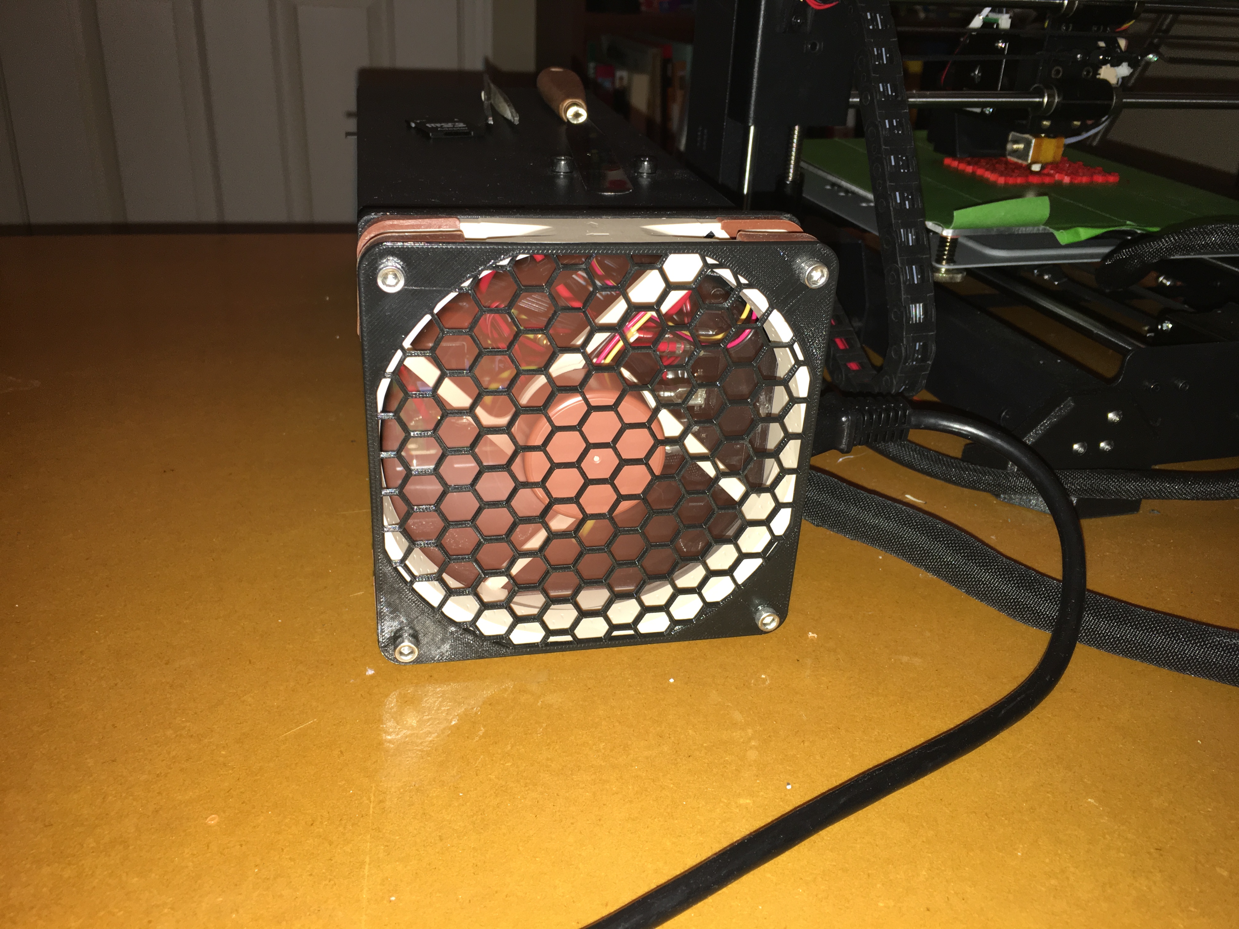 Yet Another 120mm Fan Grill - Hexagon Pattern
