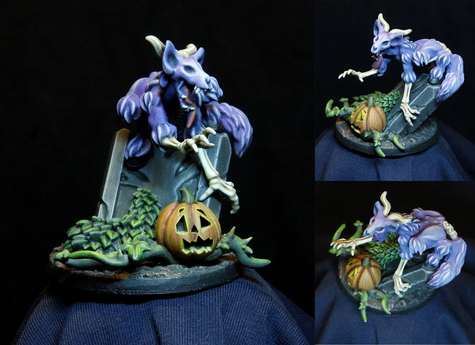 wendigo undead on tombstone