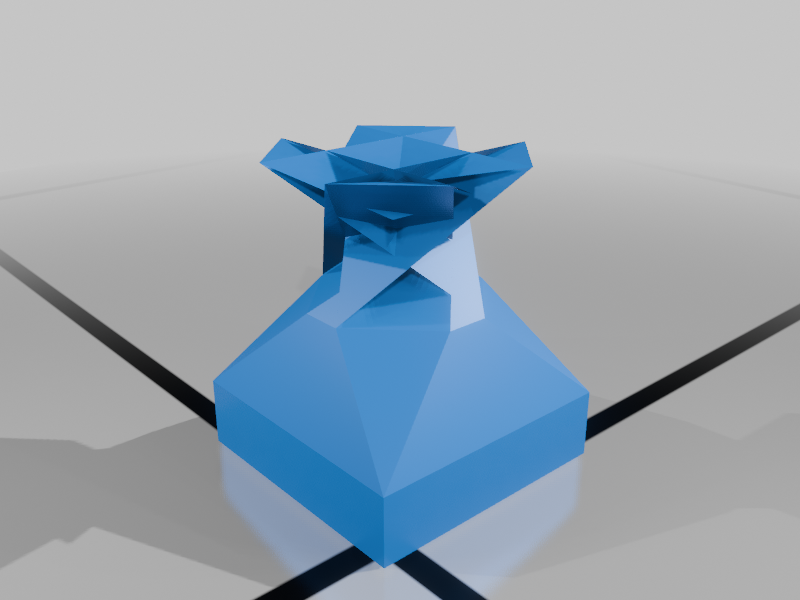 low poly flower