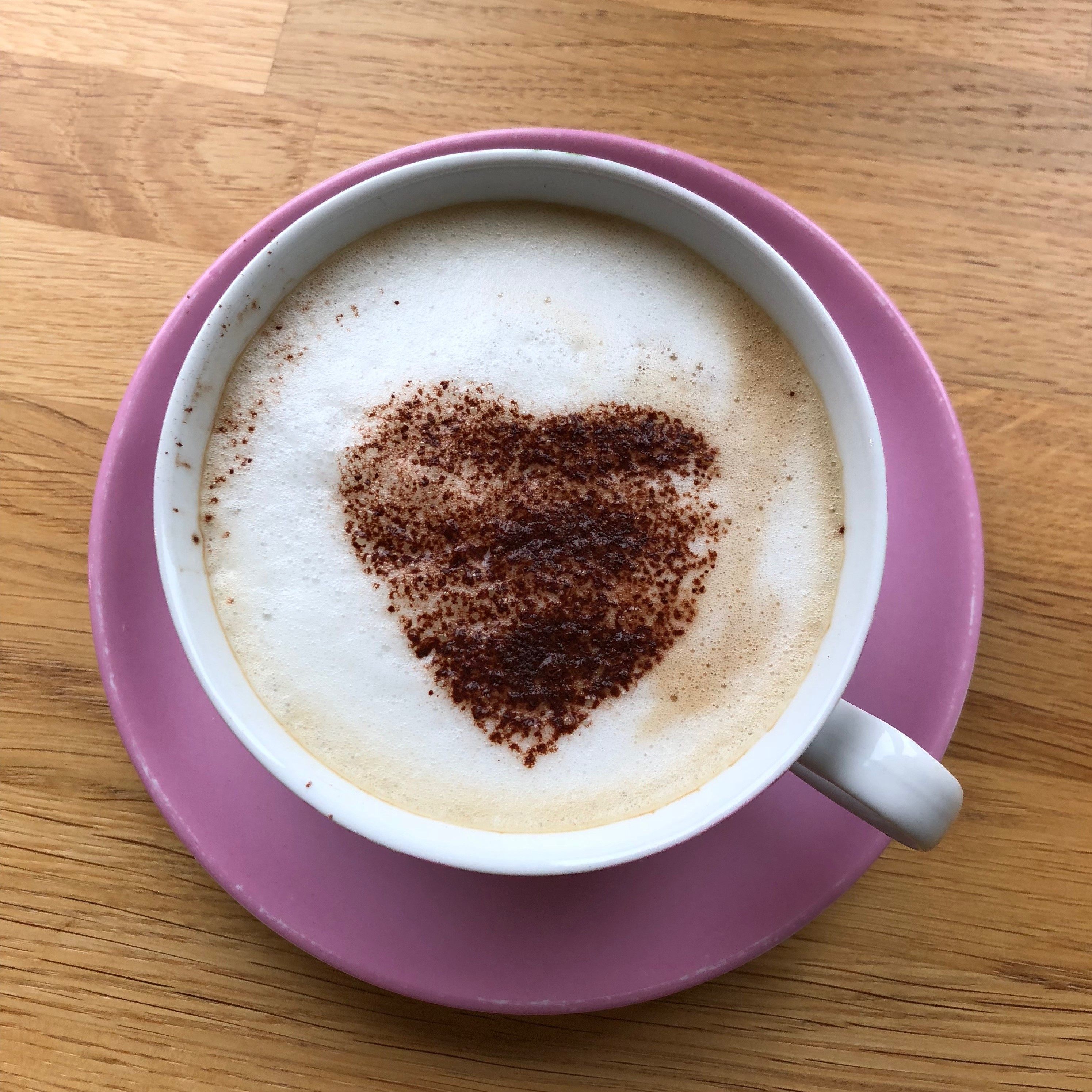 Valentines Heart Cappuccino Stencil