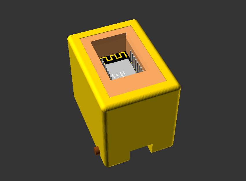 ESP12F  (ESP8266) Programmer (OpenSCAD version)