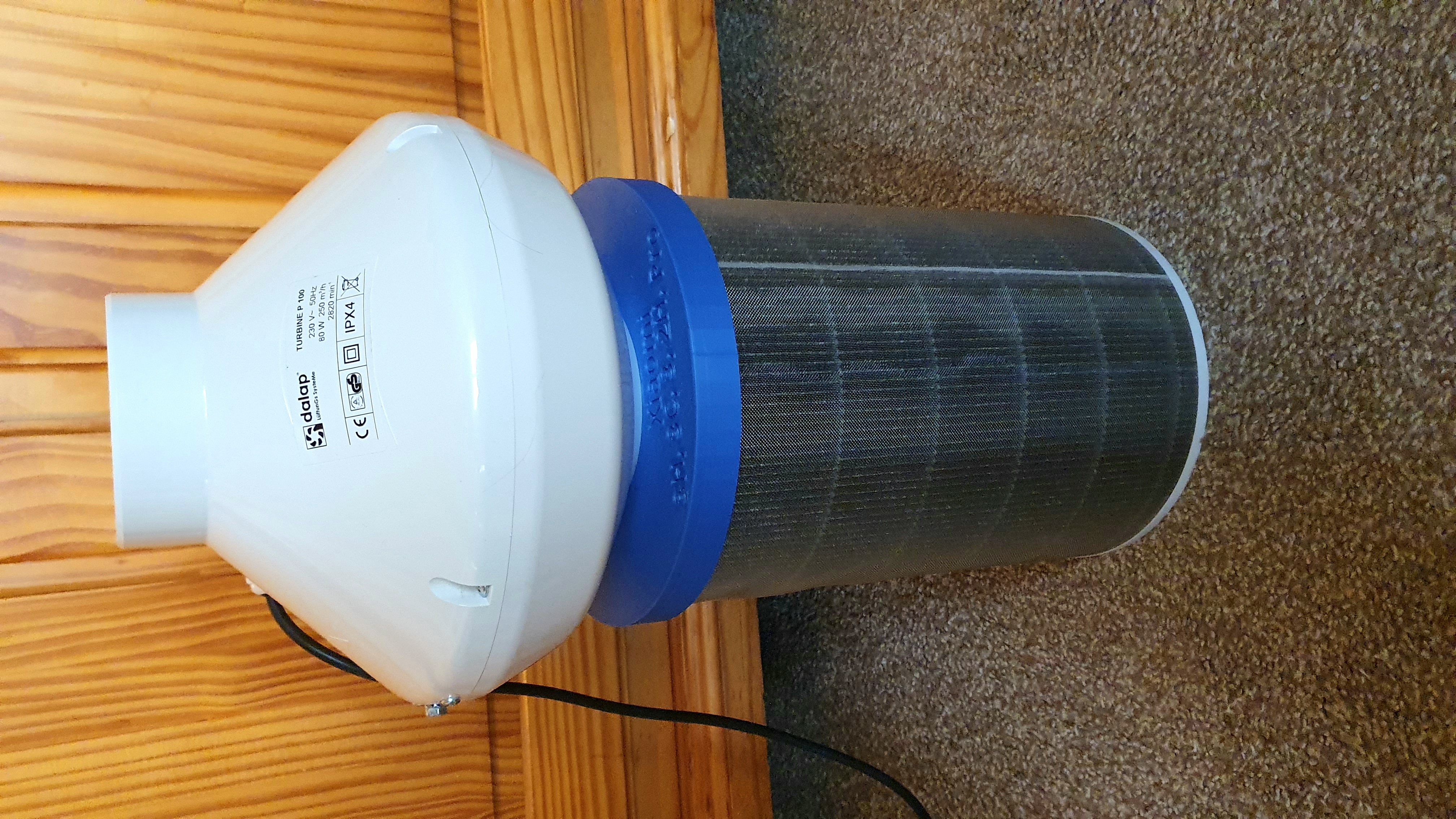 Air Purifier Adapter for Xiaomi Mi Air Purifier 3H,3C,3,Pro,2,2H,2S Filter to 100mm Air Hose/Fan for Home or Grow Box use