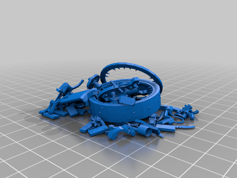 destroyed doomwheel - skaven - terrain