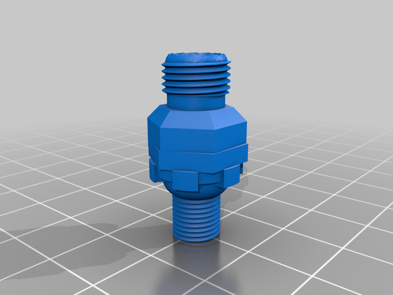 [Experimental part] Bike Pump to Airbrush connector