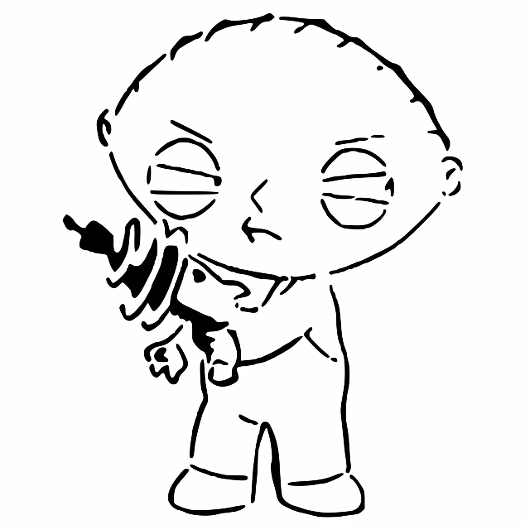 Stewie stencil 2