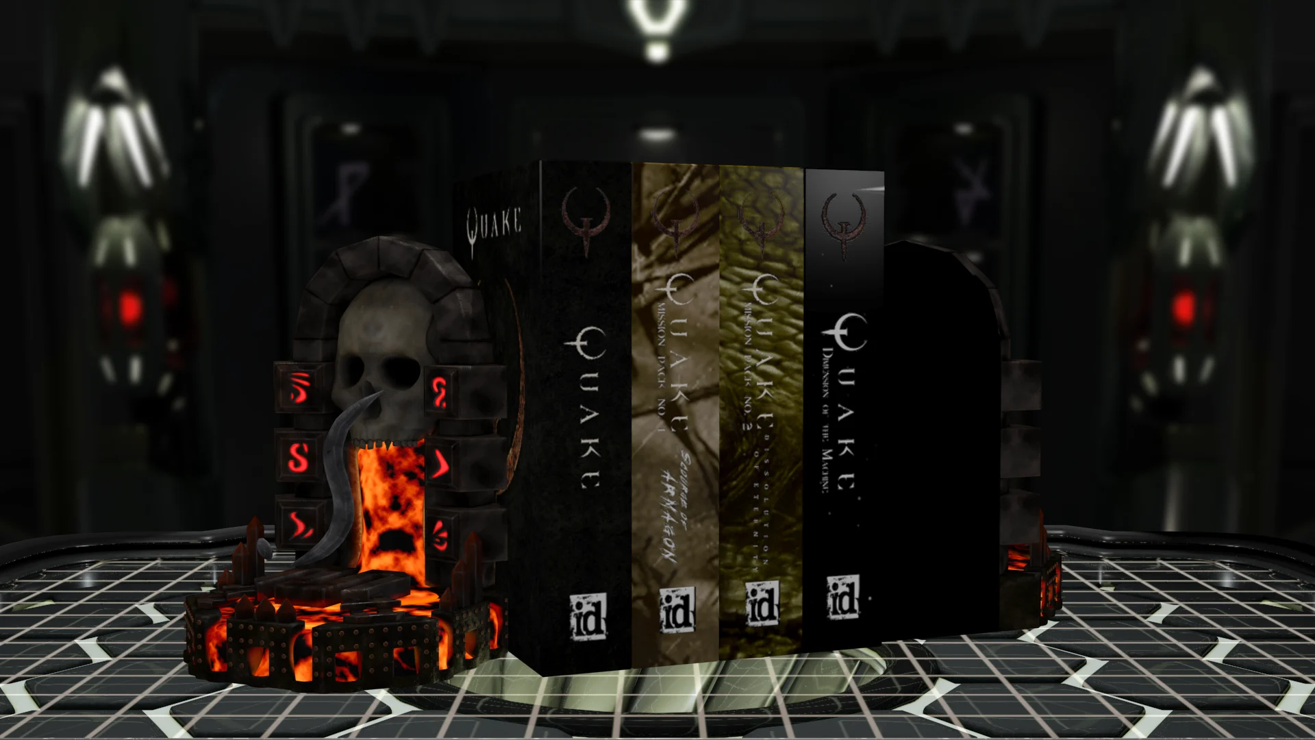 Rune of Hell Magic Bookend