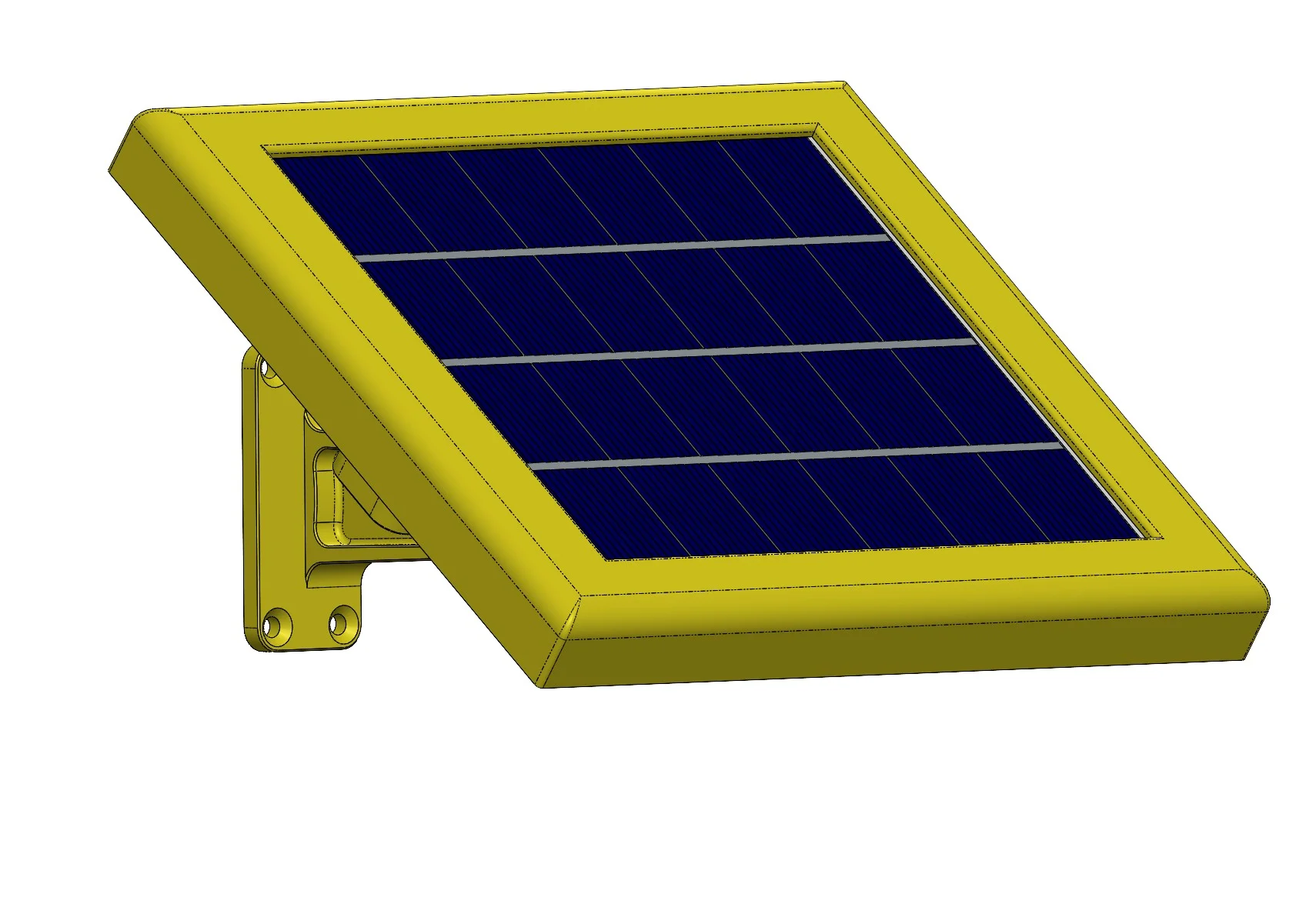 Solar panel adjustable wallmount