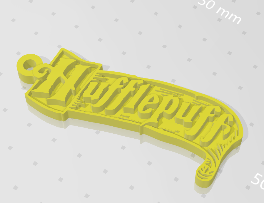 Hufflepuff keychain