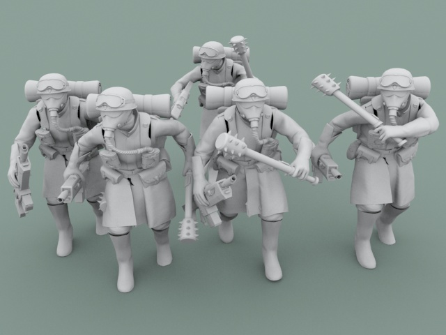 Legion Of Metal Assault troops