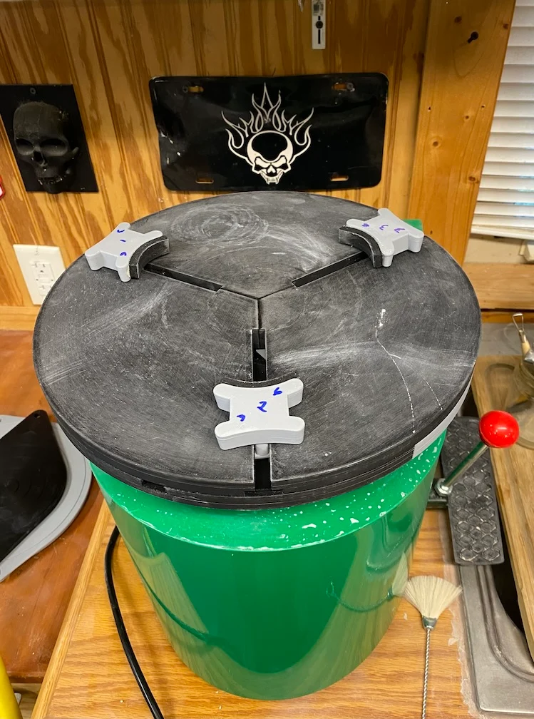 Pottery trimming tool slider grip - remix