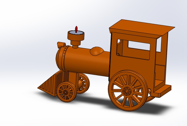 Train Candle Holder