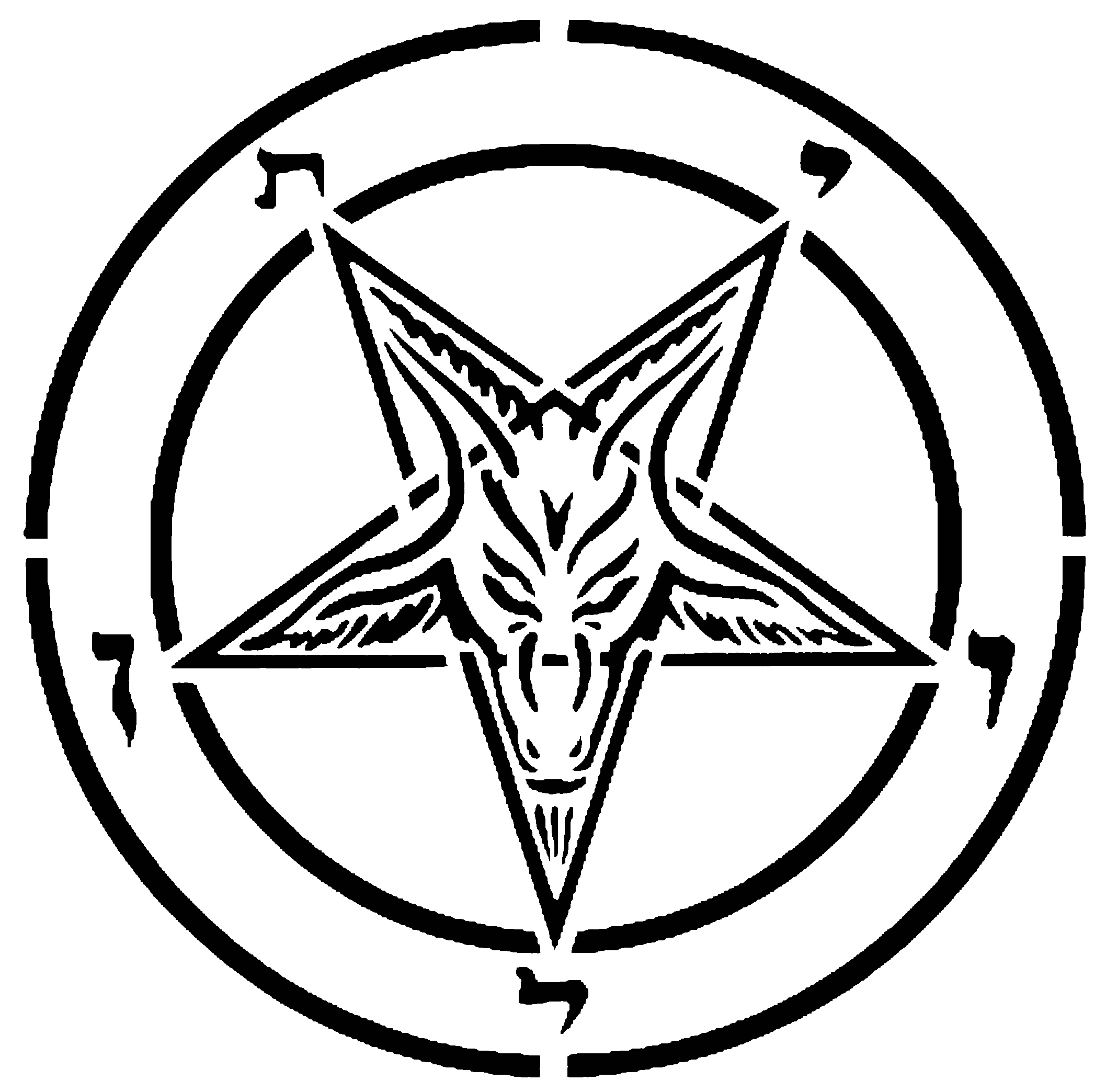 Satanic Ritual stencil