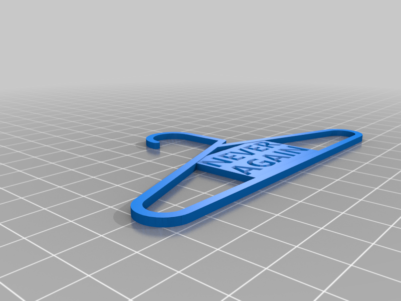 Never again coathanger