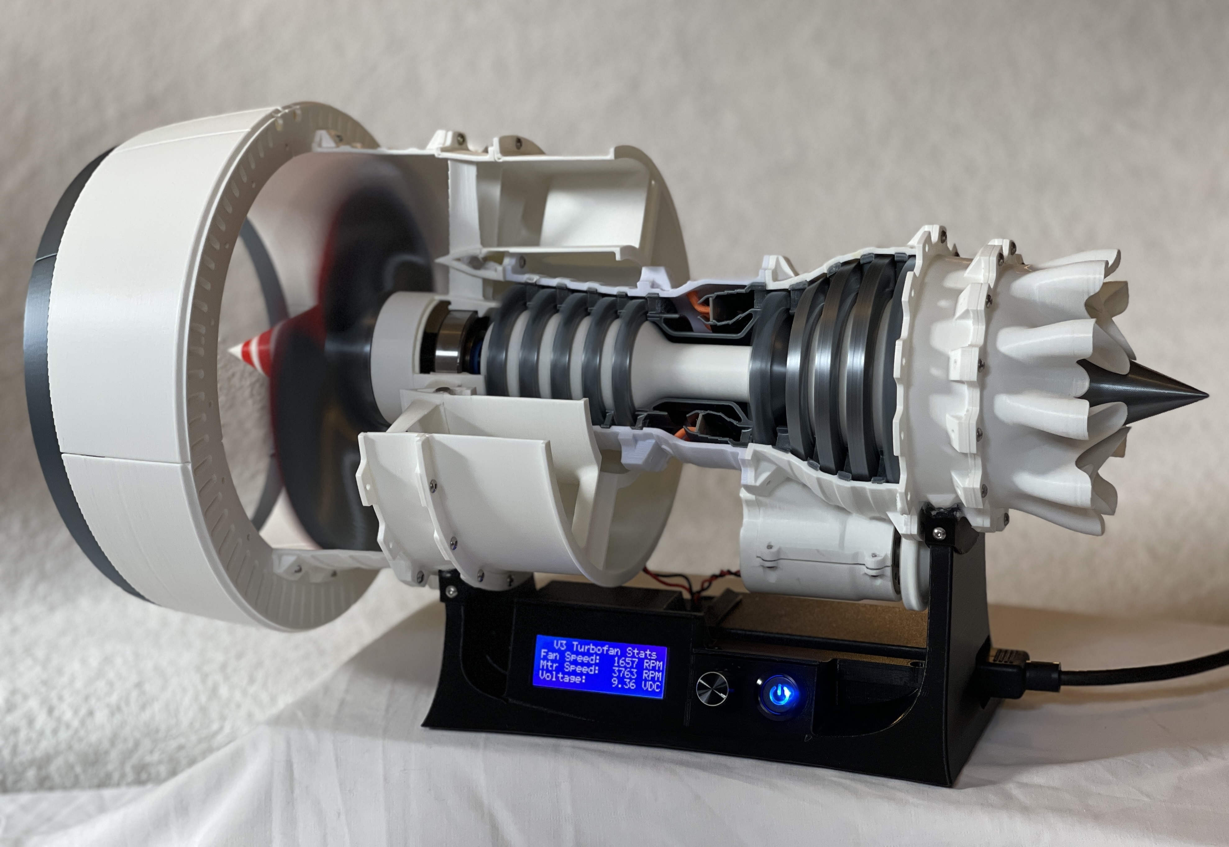 3D Printable Jet Engine - V3 Turbofan Driver