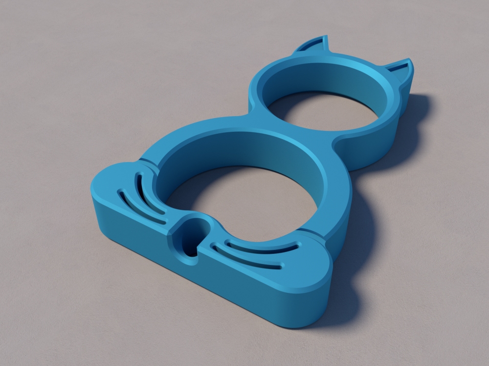 Knuckle Cat - keychain
