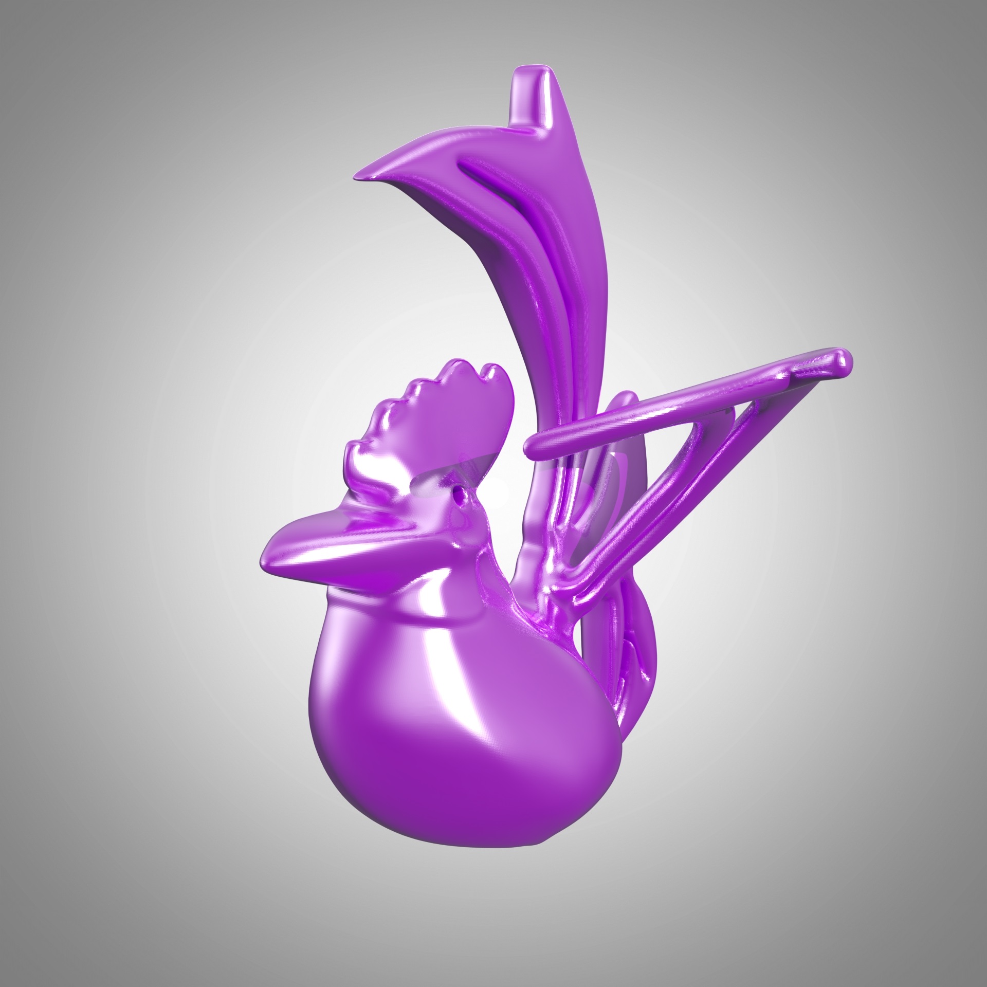 Chicken-patterned magnet