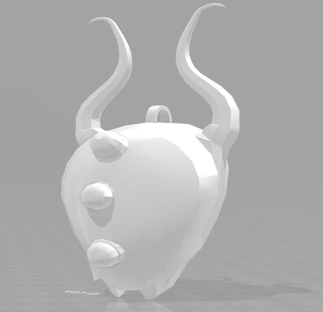 Risk of Rain 2 - Bison Head Keychain