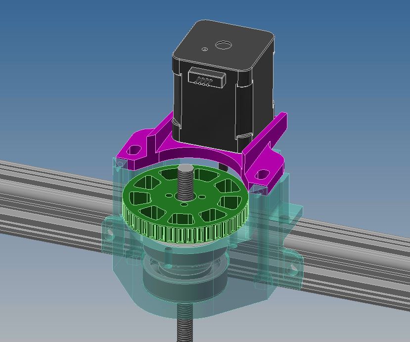 3Drag Central belt z-axis with trapezoidal leadscrew