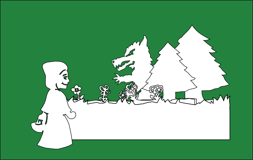 LaserCut Fairytale: Puppet Theater "Little Red Riding Hood"