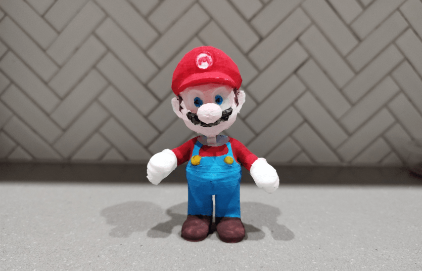 Mario Bobble Head 3d printed spring