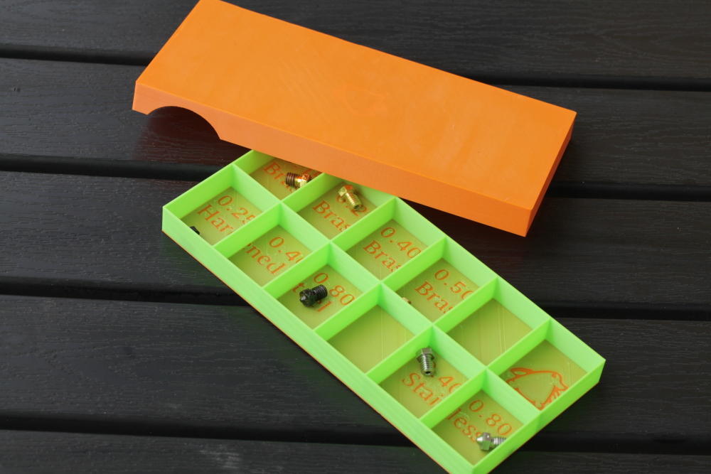 Nozzle container