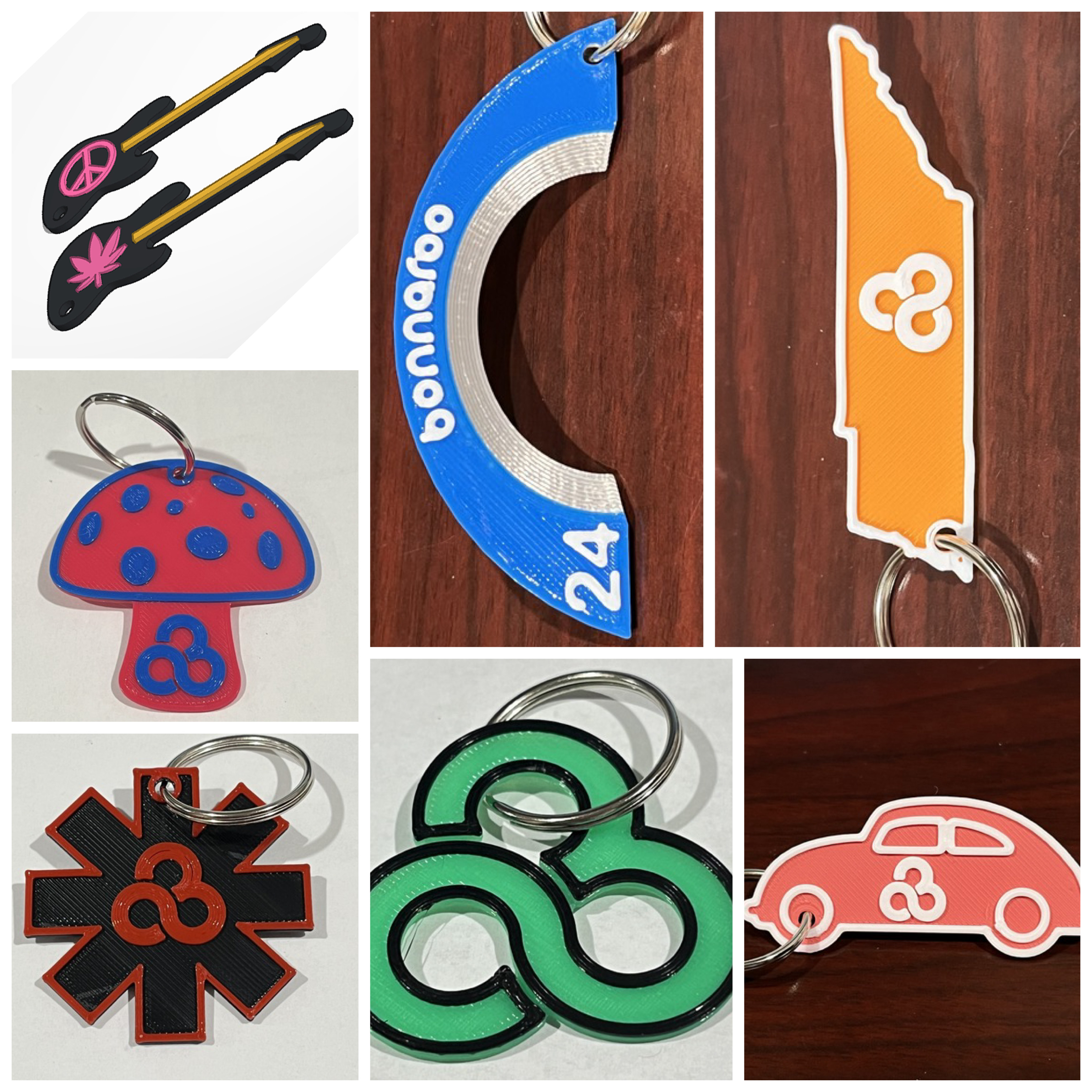 Bonnaroo Music Festival Key Chains