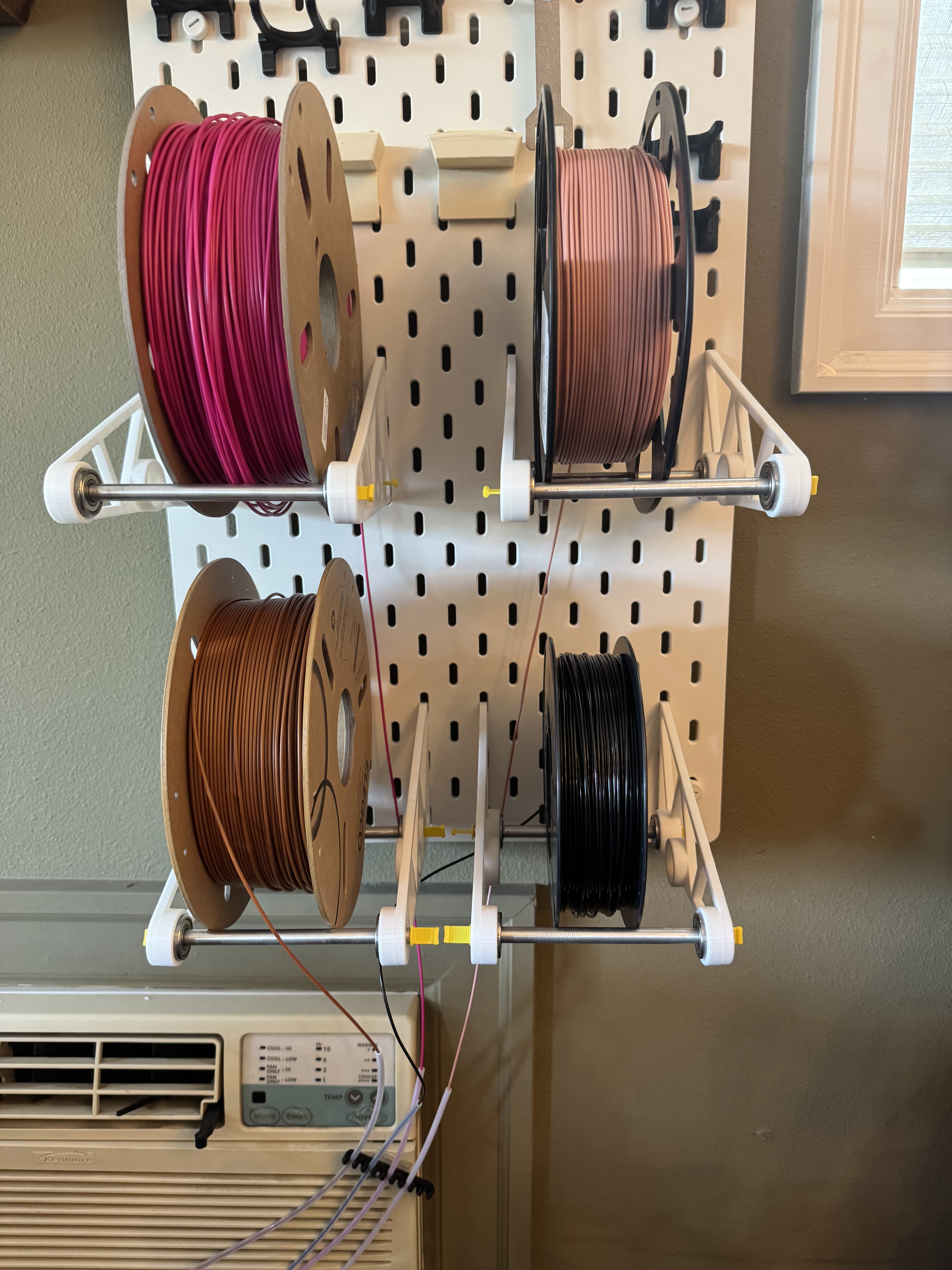 IKEA Skadis Spool Holder - Using Prusa MMU2 Parts