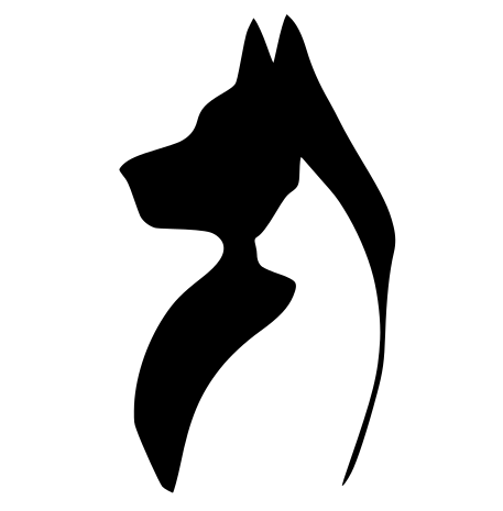 Cat & Dog 2D wall art (Silhouette)