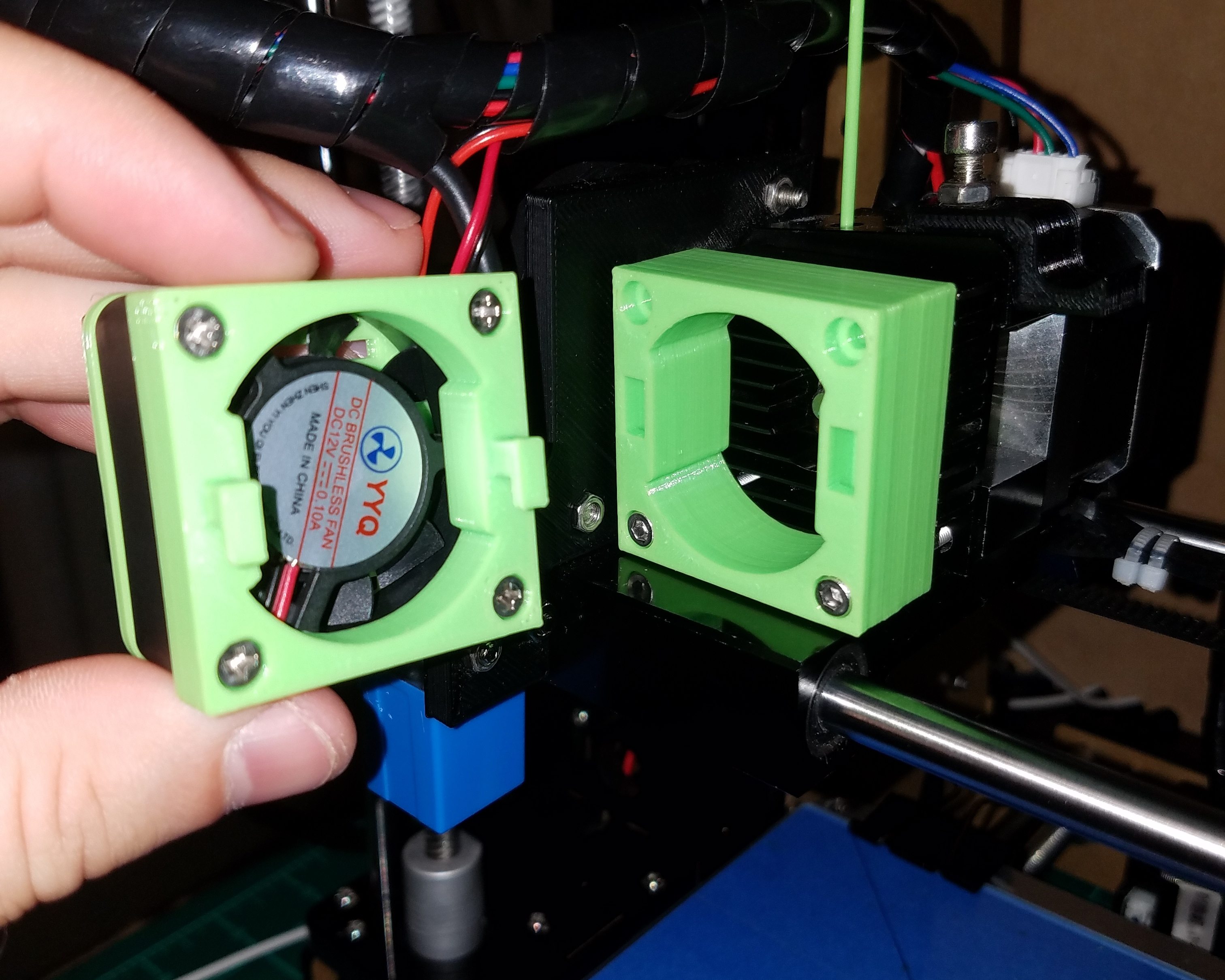 Quick connect extruder fan - ANET A6