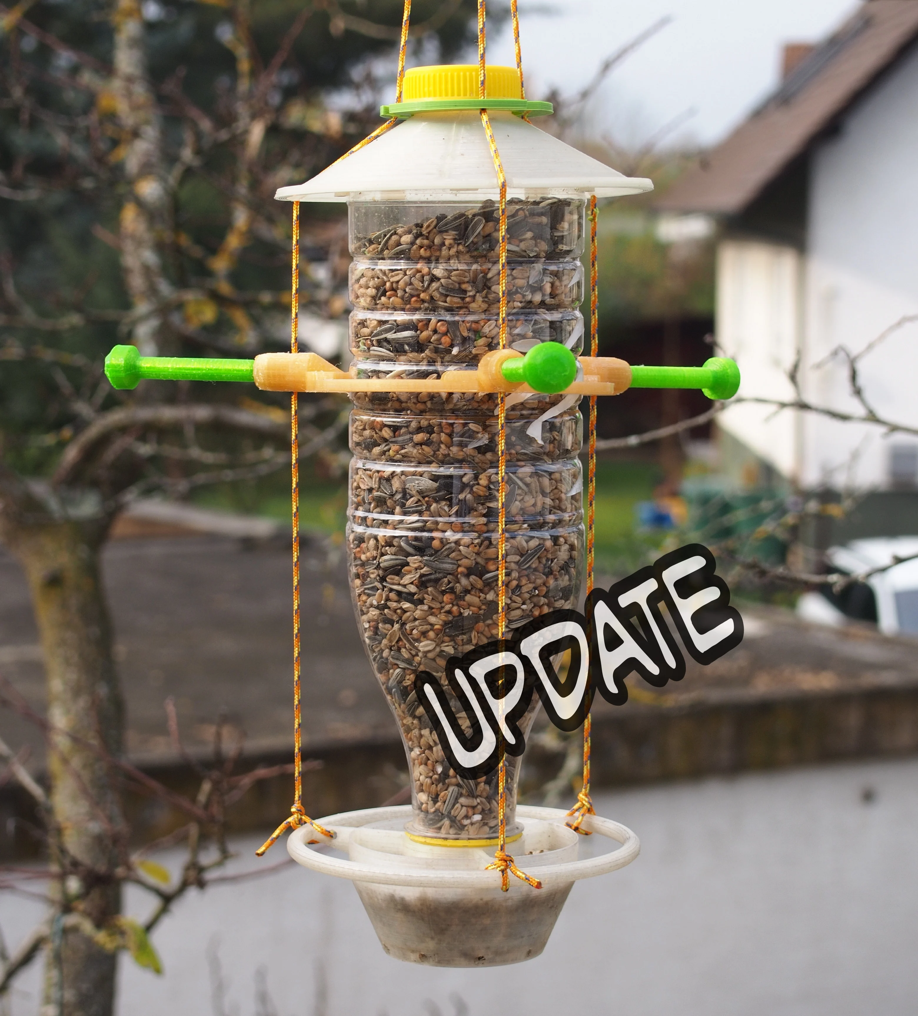 Orange Juice Bird feeder