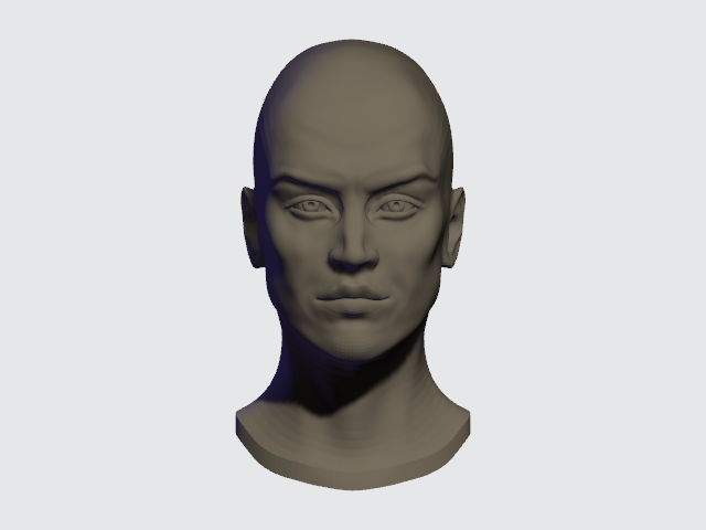 Male human head