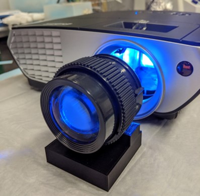 Lens mount for Estink 2000 lumens projector