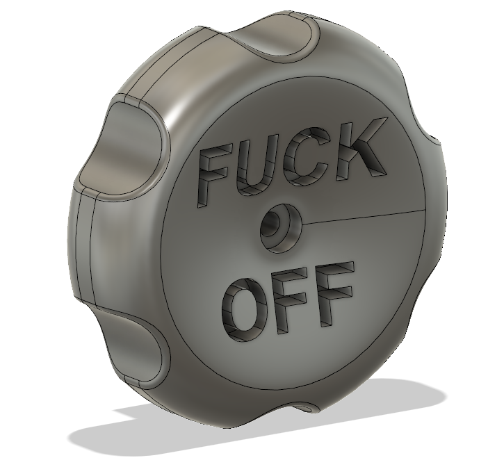 ESAB Origotech welding helmet replacement band adjustment knob. (with fruity text)