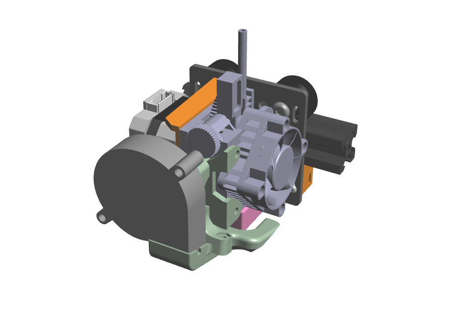 Anet E-10 My carriage mods - V-Slot, Titan Aero, Pinda sensor, Cooler
