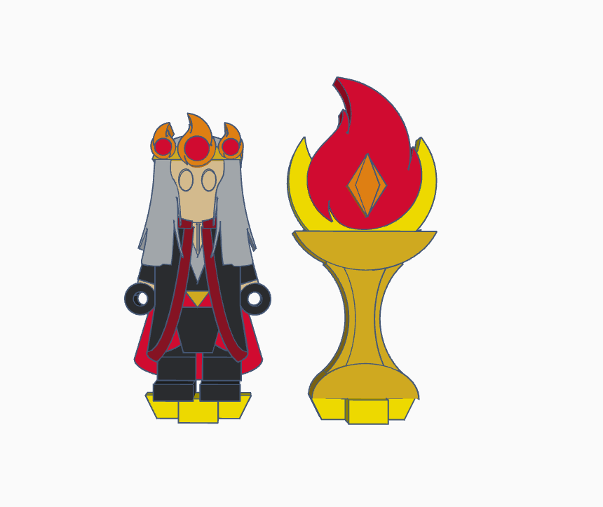Flatminis Continued - Arseen Avatar of Flames the Human Sorcerer
