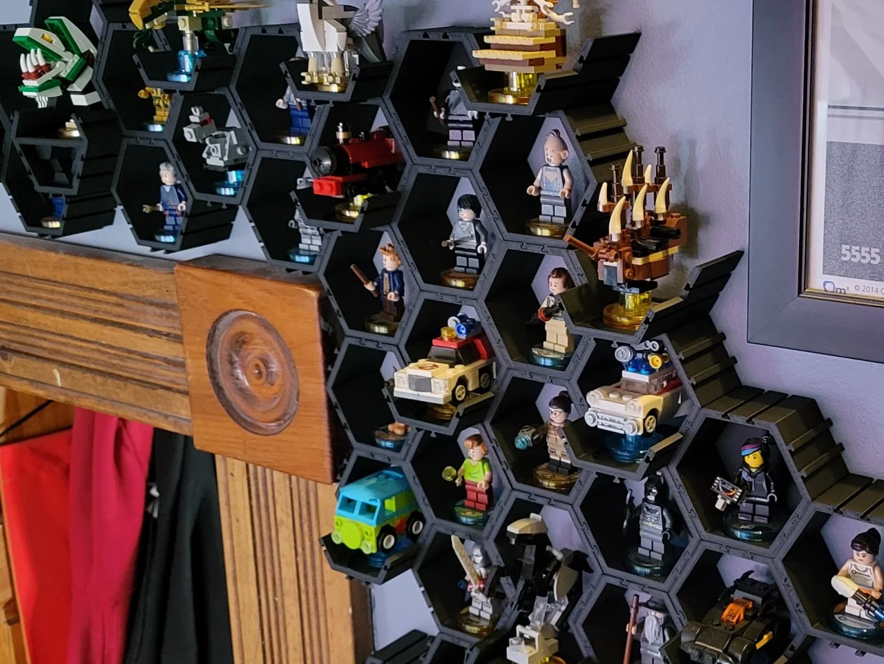 LEGO Dimensions Figure Hexagon Wall Display