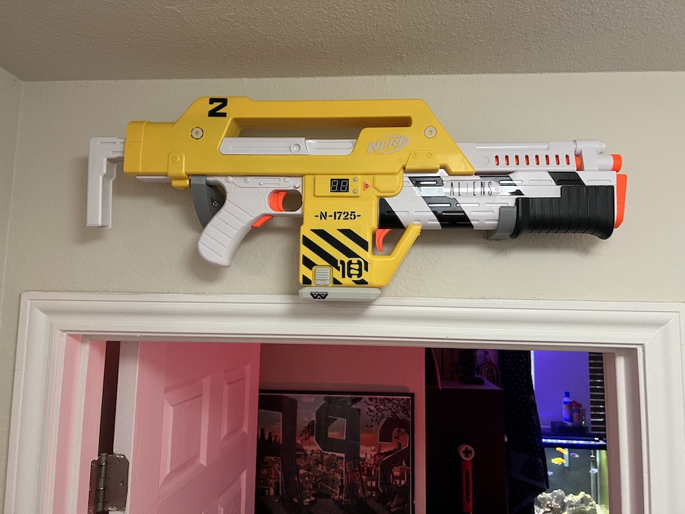Nerf Aliens Pulse Rifle Wall Mounts