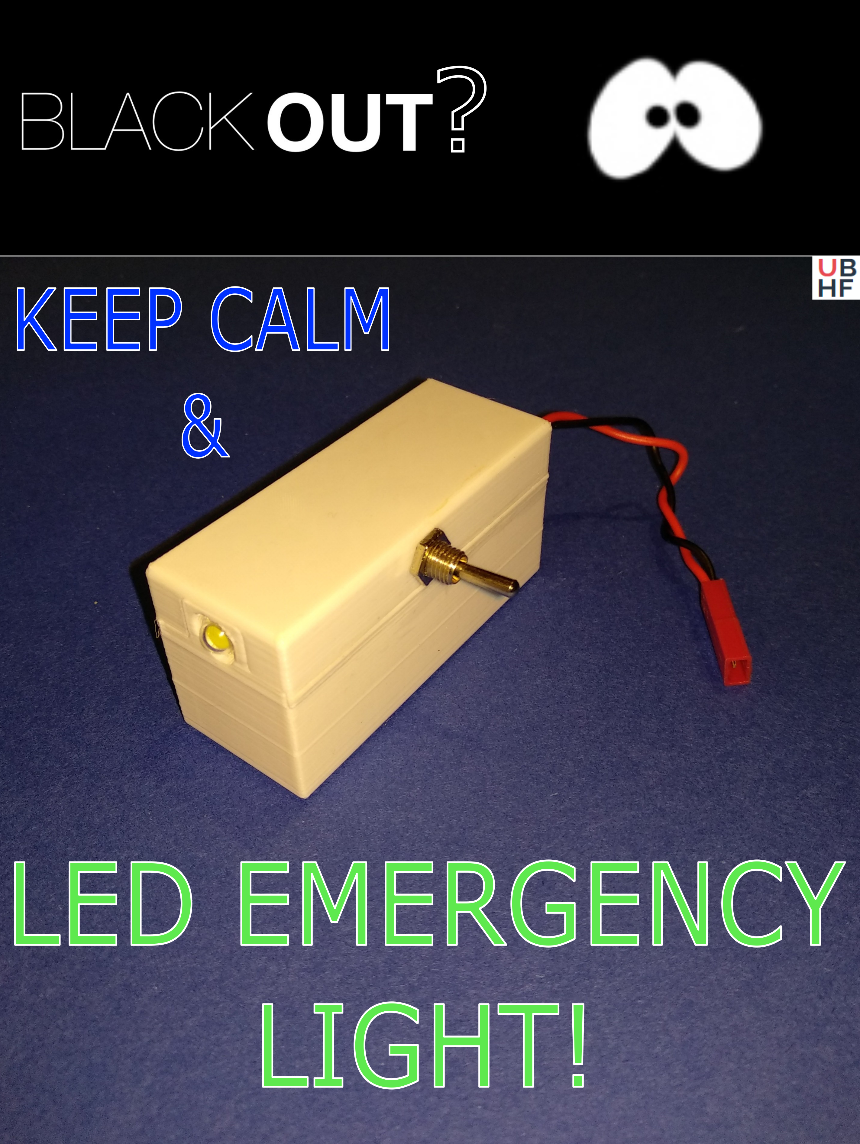 Mostly Reclaimed DIY LED Emergency Lamp