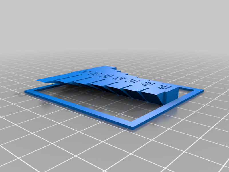 15 to 45 overhang test with bounding box