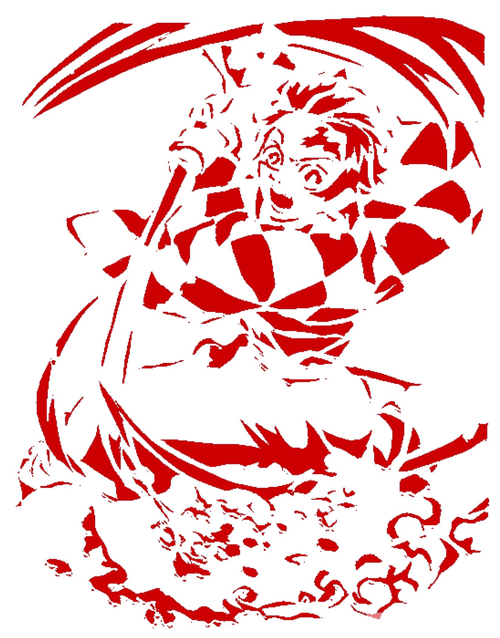 DS Tanjiro Kamado stencil