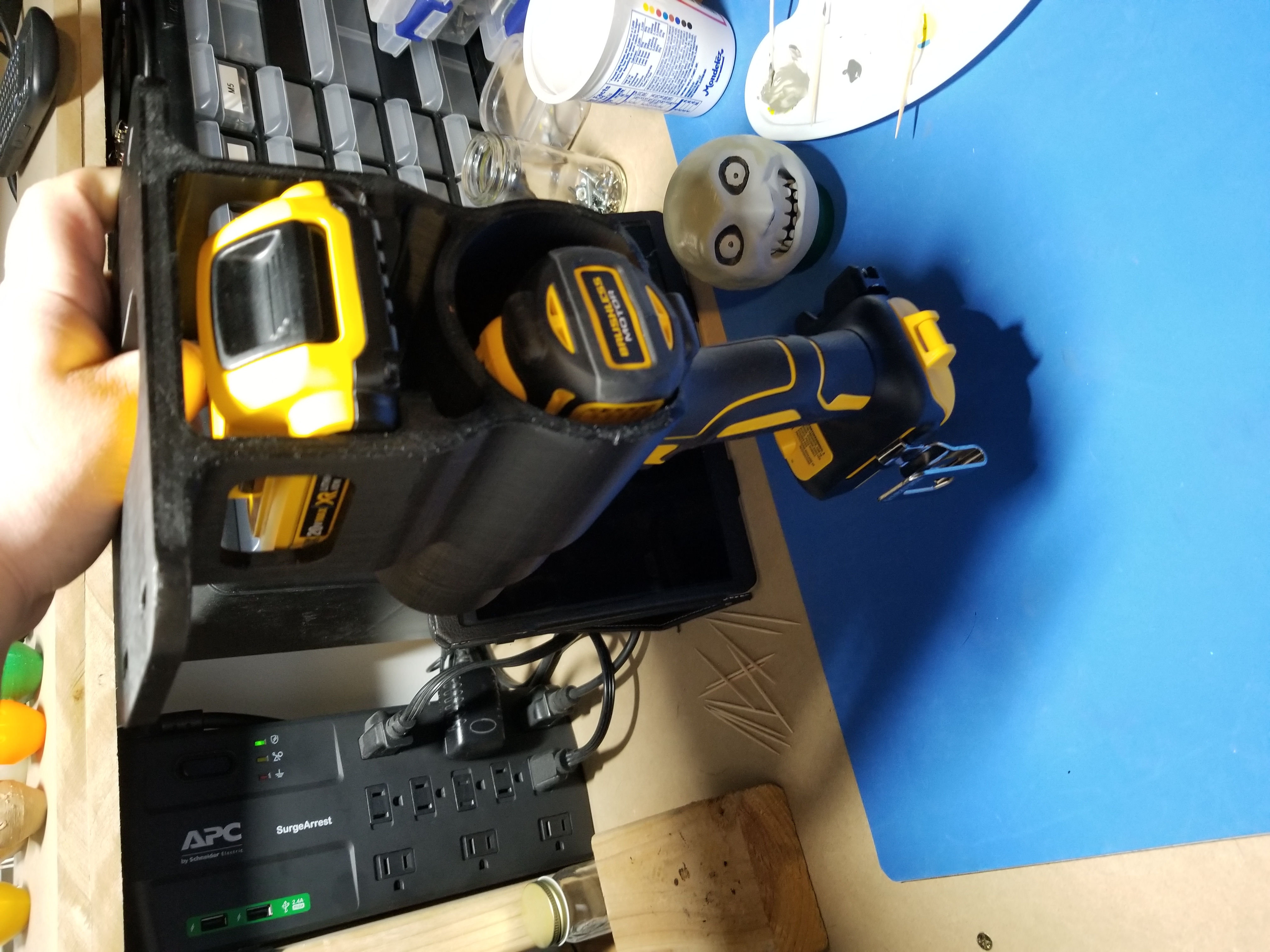 Drill/Driver Hanger Holder - Single Drill/Driver and Battery