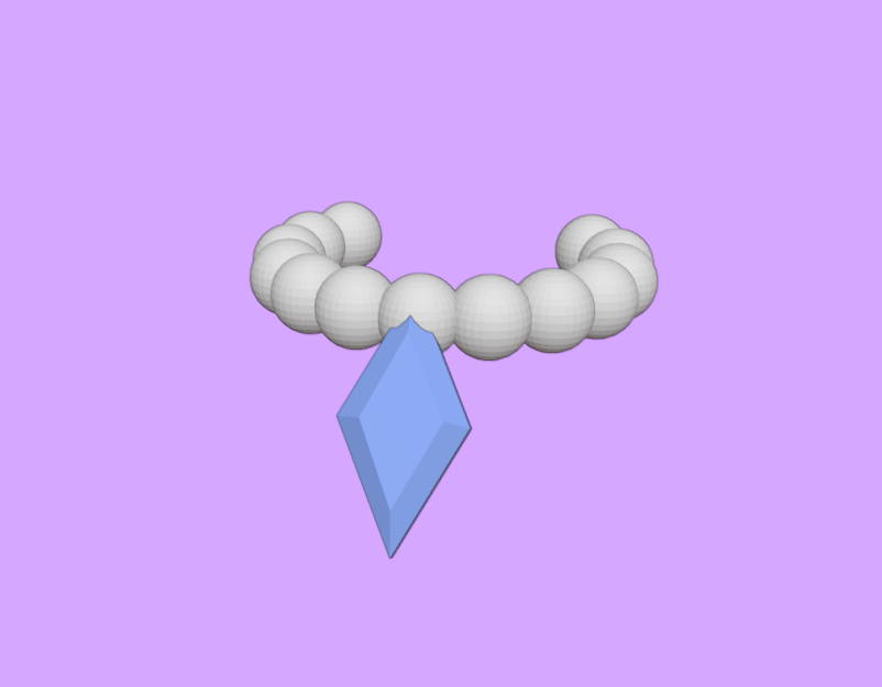 Necklace B2.2 Diamond - LPS petshop accessories