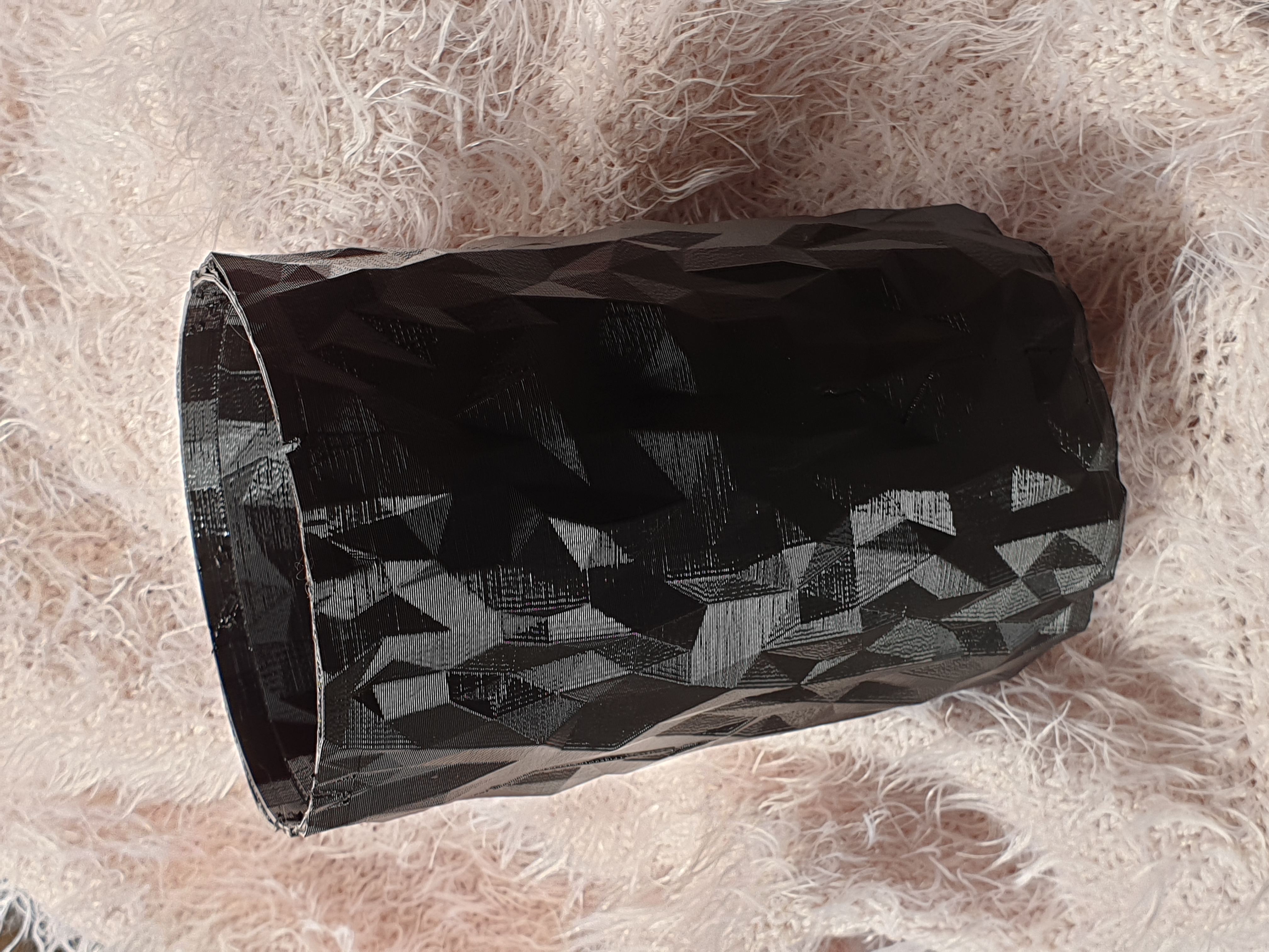 low poly cold coffee tumbler or tiki coctail glass