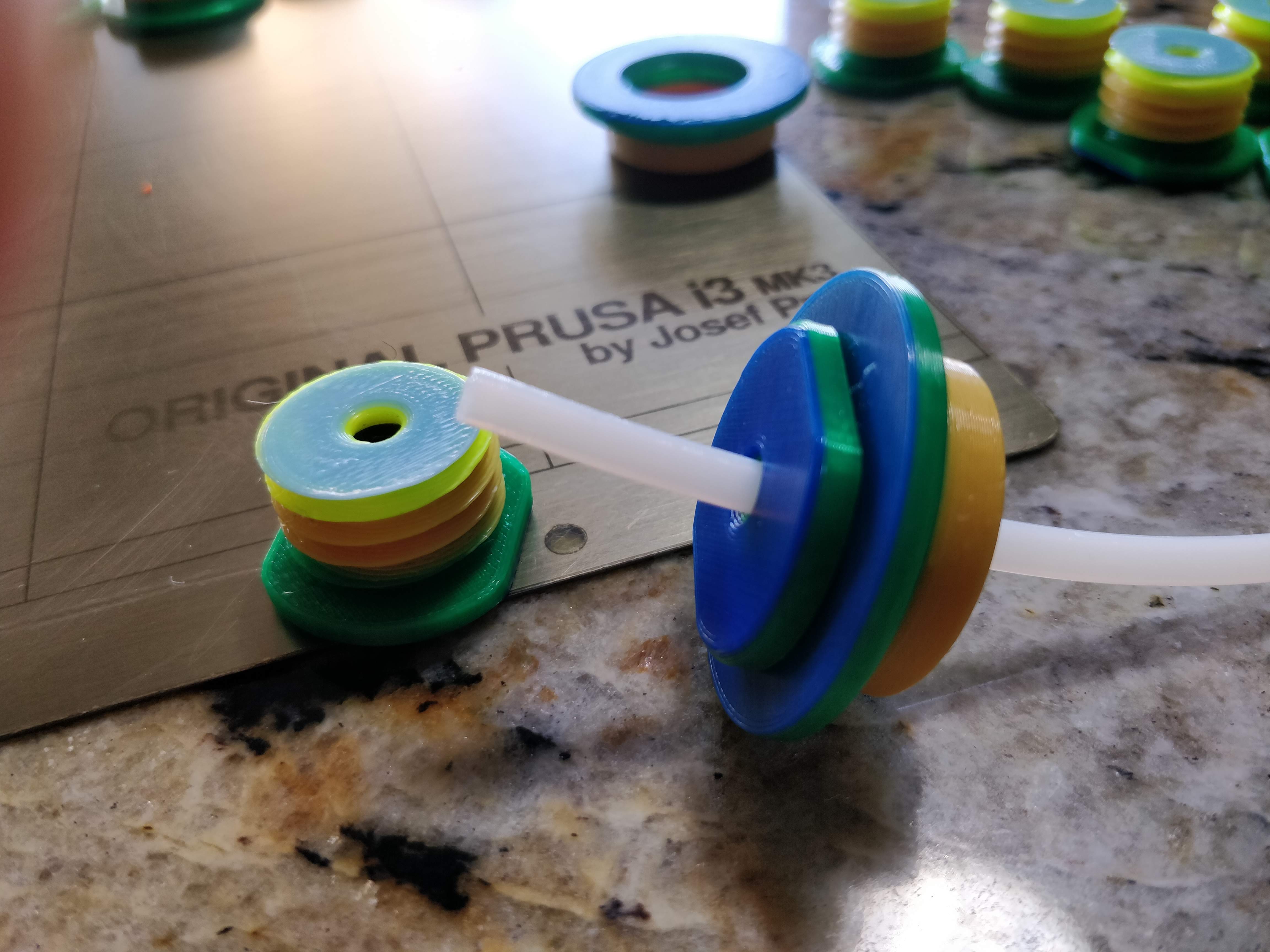 Filament Drybox O-Ring Bowden bulkhead FeedThru