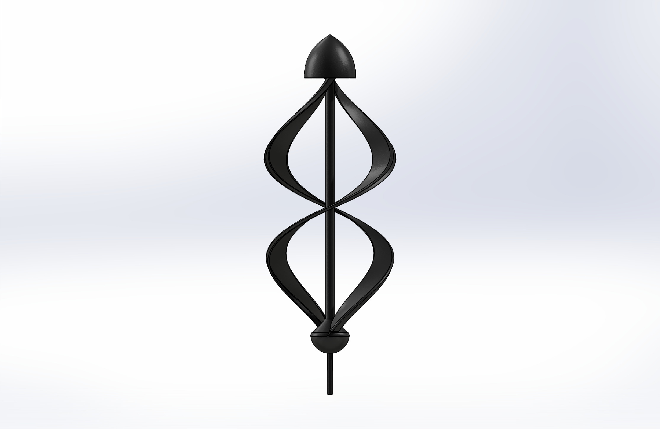 Dual Helix Kinetic Sculpture