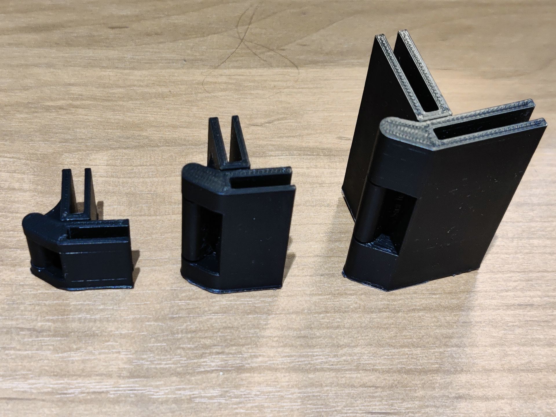 Single print hinges different sizes 3mm playwood